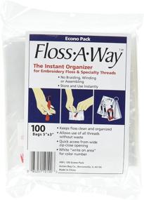img 1 attached to 🧵 FL100 Floss-A-Way Organizer - 3" x 5" Action Bag, Pack of 100