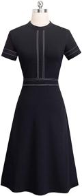 img 3 attached to 👗 HOMEYEE Womens Party Sleeve Dress for Homecoming and Women's Clothing including Suiting & Blazers