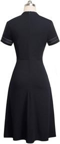 img 2 attached to 👗 HOMEYEE Womens Party Sleeve Dress for Homecoming and Women's Clothing including Suiting & Blazers