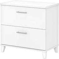 📁 bush furniture somerset white lateral file cabinet - stylish and functional storage solution logo