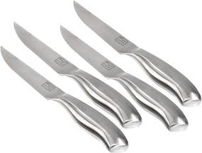 img 1 attached to 🍴 Ножи для стейка Chicago Cutlery Insignia2: Набор из 4 штук из премиальной стали для лучшего ресторанного опыта