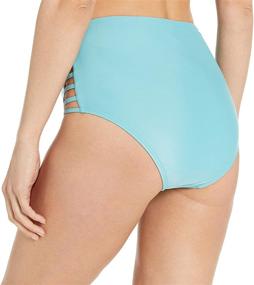 img 2 attached to 👙 Flaunt your style with Mae Women's Swimwear Strappy High Waist Cheeky Bikini Bottom