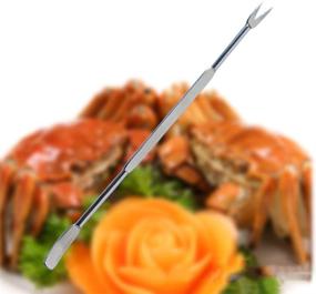 img 3 attached to 🦞 Artcome 21-Piece Seafood Tools & Nut Cracker Set with 6 Crab Crackers, 6 Forks, 6 Lobster Shellers, 1 Lobster Crab Mallet, 1 Seafood Scissors, and Storage Bag