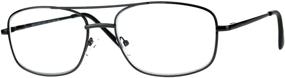 img 4 attached to Classic Rectangular Bifocal Reading Gunmetal