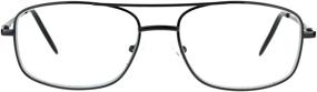 img 3 attached to Classic Rectangular Bifocal Reading Gunmetal