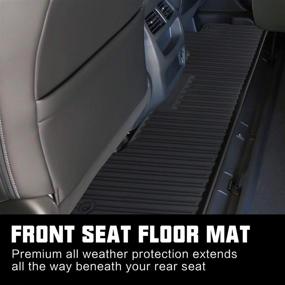 img 2 attached to 🔥 Premium Black TPE Protector Mat Liners for 2017-2020 Honda Ridgeline Crew Cab - Complete 3 Row Liner Set for Front, 2nd Seats, and Underseat Cargo Area - Guaranteed Fitment