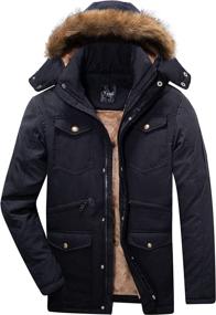 img 4 attached to ❄️ Yozai Men's Warm Winter Coats: Snowboard Jacket for Adventures in Snow and Ski, Waterproof and Mountain Ready!