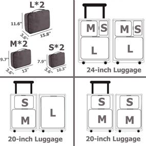 img 2 attached to 🧳 Luggage Packing Organizers - Essential Travel Accessories for Suitcases