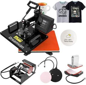 img 4 attached to 5-in-1 Combo Digital Transfer Heat Press Machine with Dual LED Timer - 360° Swing Away Sublimation Machine for Printing T-Shirts, Hats/Caps, Mugs, Plates - Slide Out Shirt Press - 12X15 inch