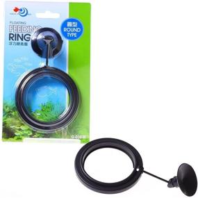 img 4 attached to 🐠 Floating Fish Feeder Ring for Round Aquarium Fish Tank - 7.5cm Feed Circle