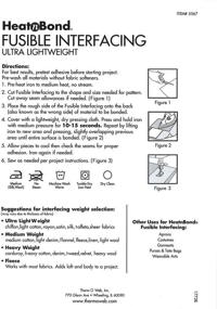 img 1 attached to 🔥 HeatnBond HnB36 Ultra Lightweight Fusible Interfacing - 15&#34; x 3 Yards, 1 Pack