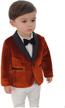 toddler velvet jacket tuxedo wedding boys' clothing logo