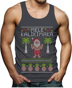 img 4 attached to TeeStars Kalikimaka Hawaiian Christmas Sweater Men's Clothing