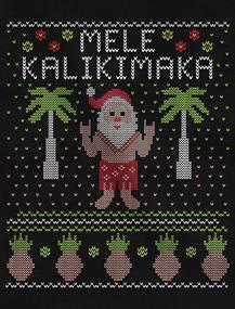 img 3 attached to TeeStars Kalikimaka Hawaiian Christmas Sweater Men's Clothing