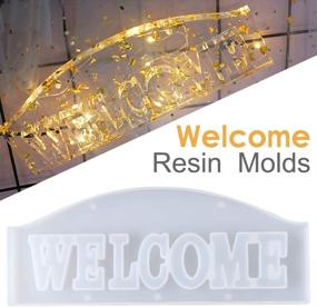img 2 attached to 🌟 Create Stunning Welcome Sign Decor with Thanksky Letters Crystal Resin Molds