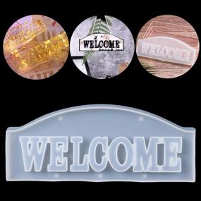 img 4 attached to 🌟 Create Stunning Welcome Sign Decor with Thanksky Letters Crystal Resin Molds