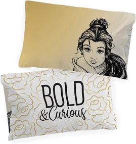 img 2 attached to 👸 Disney Princess Belle Sketch 1 Single Reversible Pillowcase - Double-Sided Kids Super Soft Bedding (Official Disney Product) by Jay Franco