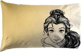 img 4 attached to 👸 Disney Princess Belle Sketch 1 Single Reversible Pillowcase - Double-Sided Kids Super Soft Bedding (Official Disney Product) by Jay Franco