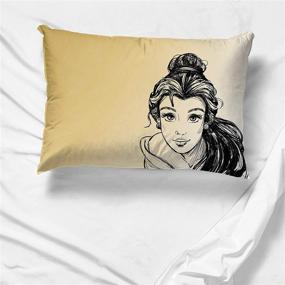 img 1 attached to 👸 Disney Princess Belle Sketch 1 Single Reversible Pillowcase - Double-Sided Kids Super Soft Bedding (Official Disney Product) by Jay Franco