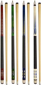 img 1 attached to 🎱 New 58" Billiard House Bar Pool Cue Sticks - Set of 4 Premium Pool Cues