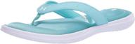 stylish and supportive: under armour women's marbella flip flop athletic shoes logo