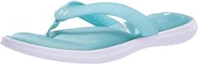 img 4 attached to Stylish and supportive: Under Armour Women's Marbella Flip Flop Athletic Shoes