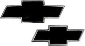 img 1 attached to 🚘 AMI 96129KP Chevy Bowtie Grille & Liftgate Emblem - Polished/Black Powder Coat, 1 Pack: Stylish Upgrade for Chevrolet