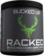 🍉 bucked up- bcaa racked™: ветвисто-цепные аминокислоты с l-карнитином, ацетил-l-карнитином, гбб - восстановление после тренировки и поддержка сухих мышц | ускоритель синтеза белка | 30 порций (арбуз) логотип