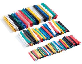 img 2 attached to 🔌 MCIGICM 385Pcs Shrink Tubing Assortment: A Comprehensive Kit for All Your Wire and Cable Insulation Needs