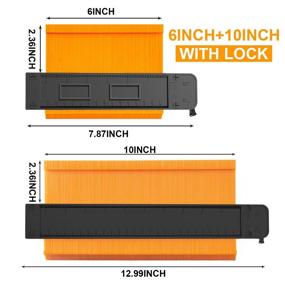 img 1 attached to 📏 Precision Adjustable Contour Duplicator: Perfectly Replicate Irregular Shapes