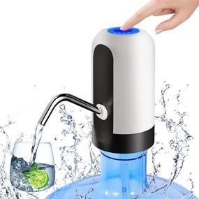 img 4 attached to 🚰 Convenient and Portable CreJongy Water Bottle Pump for Camping: USB Charging, Automatic 5 Gallon Water Dispenser