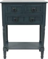 🌊 navy painted console table: decor therapy westerman simplify 3-drawer console logo