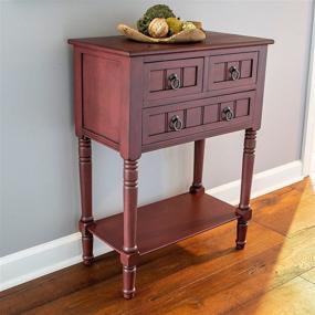 img 2 attached to 🌊 Navy Painted Console Table: Decor Therapy Westerman Simplify 3-Drawer Console