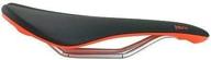 🖤 black and red fabric scoop elite shallow cro-mo rails saddle vl1790 for road and mountain bikes logo