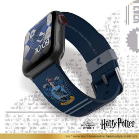 img 3 attached to 🦅 Официально лицензированная ремешок для умных часов "Harry Potter Ravenclaw" для Apple Watch - совместима с моделями 38 мм, 40 мм, 42 мм и 44 мм (часы Apple не включены)