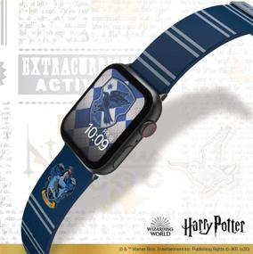 img 2 attached to 🦅 Официально лицензированная ремешок для умных часов "Harry Potter Ravenclaw" для Apple Watch - совместима с моделями 38 мм, 40 мм, 42 мм и 44 мм (часы Apple не включены)