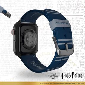 img 1 attached to 🦅 Официально лицензированная ремешок для умных часов "Harry Potter Ravenclaw" для Apple Watch - совместима с моделями 38 мм, 40 мм, 42 мм и 44 мм (часы Apple не включены)