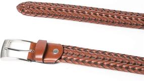 img 1 attached to 🧔 Brown Men's Braided Woven Leather Accessories by VanPeng