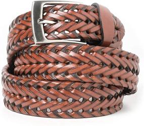 img 4 attached to 🧔 Brown Men's Braided Woven Leather Accessories by VanPeng
