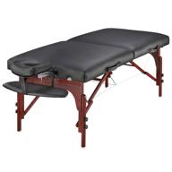 💆 montclair professional portable massage table package with memory foam layer, 31-inch, black logo