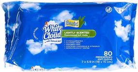 img 1 attached to 🌬️ White Cloud Lightly Scented w/Aloe Wet Wipes: Convenient Pack of 80 Wipes for Ultimate Freshness