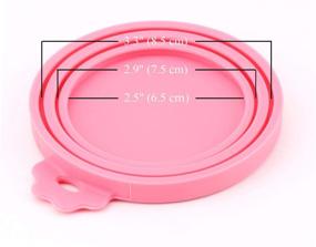 img 1 attached to 🐾 IVIA PET Food Can Lids - Universal BPA Free Silicone Covers for Dog and Cat Food Cans - One Cap Fits Most Standard Size Canned Dog and Cat Food