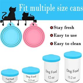 img 2 attached to 🐾 IVIA PET Food Can Lids - Universal BPA Free Silicone Covers for Dog and Cat Food Cans - One Cap Fits Most Standard Size Canned Dog and Cat Food