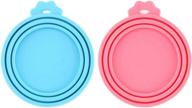 🐾 ivia pet food can lids - universal bpa free silicone covers for dog and cat food cans - one cap fits most standard size canned dog and cat food logo