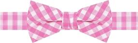 img 2 attached to Jacob Alexander Boys Gingham Bow Boys' Accessories - Bow Ties