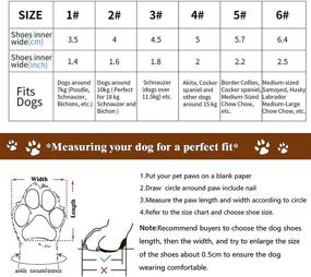 img 3 attached to Waterproof Dog Boot GLE2016 – Rugged Pet Shoes for Rain & Outdoor, Indoor Paw Protectors, Large Dog Boots with Non-Slip Black Rubber Sole, Reflective Strap & Breathable Design