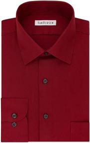 img 1 attached to Effortless Style and Comfort: 👕 Van Heusen Sateen Stretch Sleeve Men's Shirts