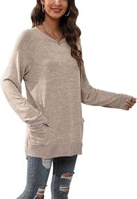 img 2 attached to Sweatshirt Crewneck Sweaters Casual Sleeve