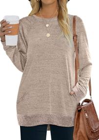 img 4 attached to Sweatshirt Crewneck Sweaters Casual Sleeve