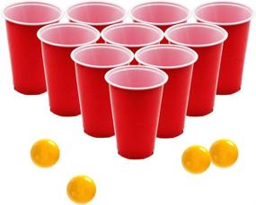 img 3 attached to 🏓 DR.DUDU Pong Cups and Balls Set: Giant Pong Game with 24 Cups and 24 Pong Balls